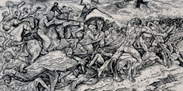 Mario Delitala, “Cavalleria Galla” (1942). ? Donato Tore