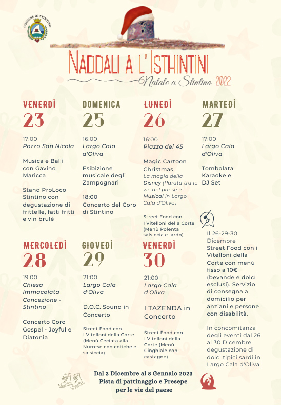 Naddali a L’Isthintini calendario