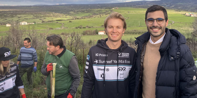 Nico Nico Rosberg con Edoardo di Lauro, tecnico e ingegnere dello staff Aci