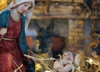 Presepe nella chiesa campestre di Sant'Antiogu becciu