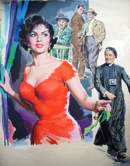 Angelo Cesselon - Manifesto con Gina Lollobrigida