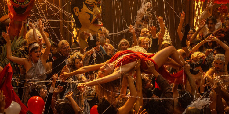 Una scena del film “Babylon” di Damien Chazelle