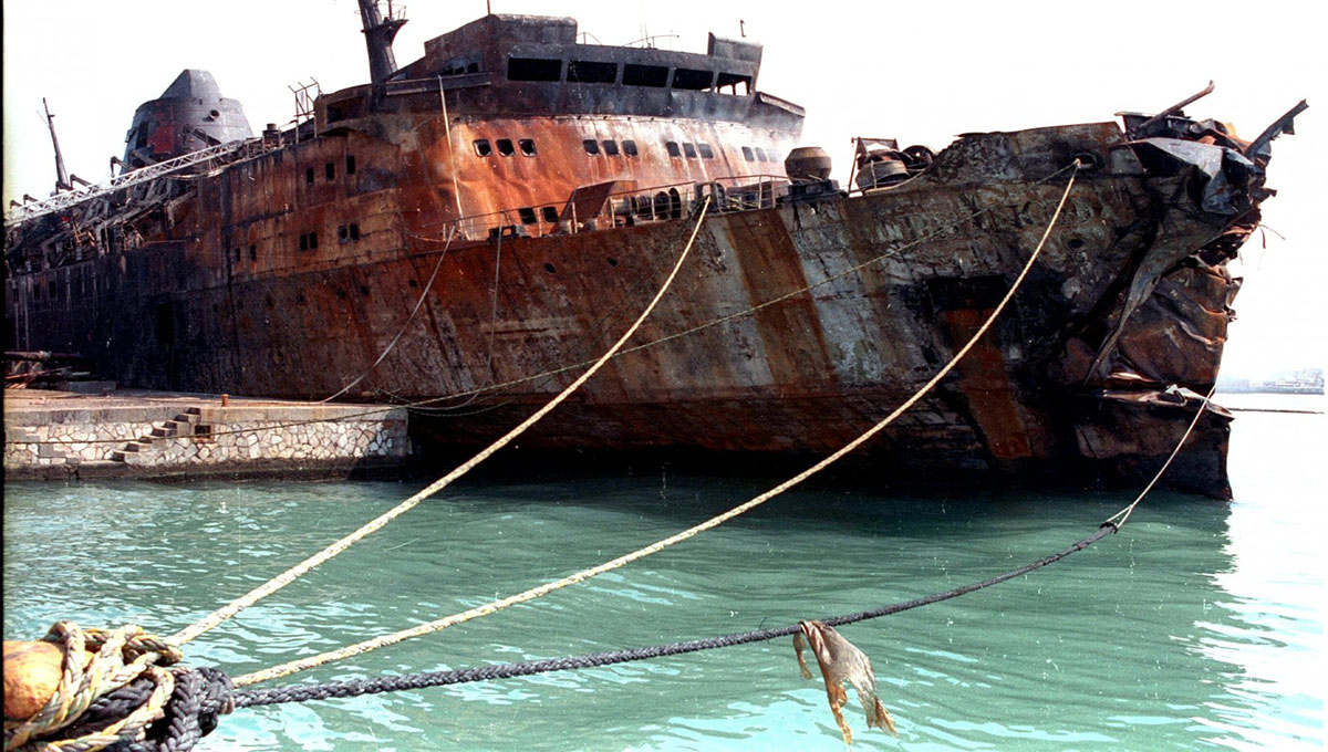 Il relitto del Moby Prince