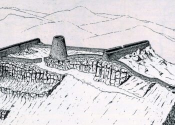 Ricostruzione della fortezza nuragica di Doladorgiu di Elio Aste