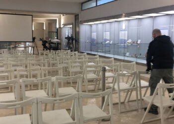 La sala conferenze dell'Antiquarium Turritano di Porto Torres