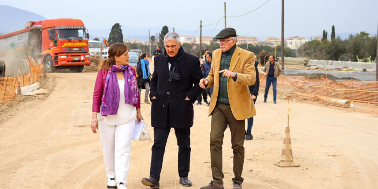 Alghero, sopralluogo nel cantiere della circonvallazione