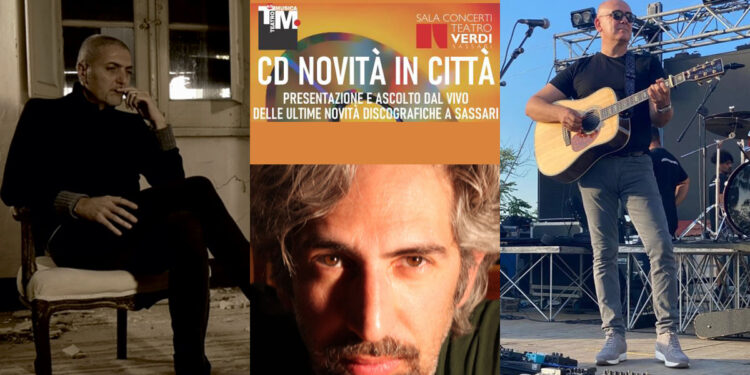 "CD Novità in Città" della Cooperativa Teatro e/o Musica: da sx Gabriele Masala, Vargas e Mauro Manca