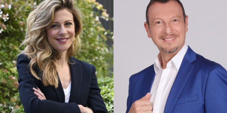 Francesca Fagnani e Amadeus