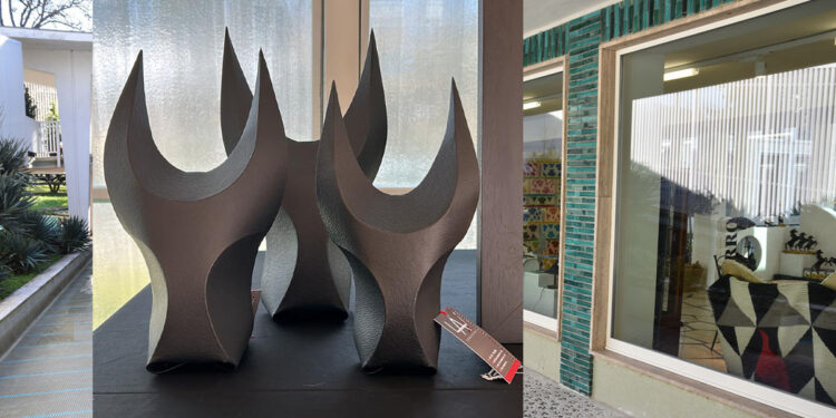 Maschera cartapesta al Padiglione Tavolara di Sassari