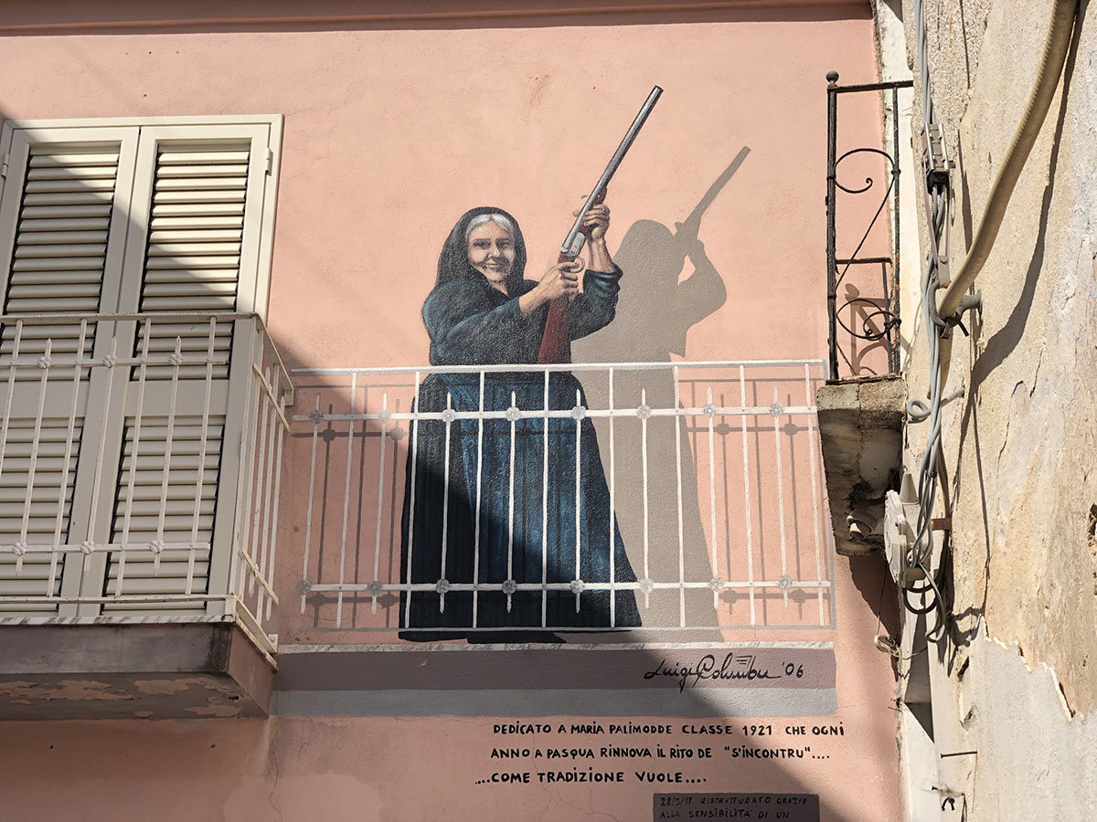 Un murale ad Oliena. ? Marco Cau