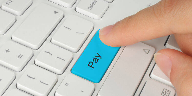 Pagamento tastiera. ? Depositphotos