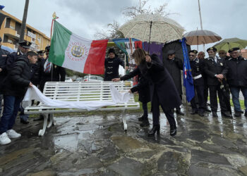 Quartu, inaugurazione della panchina bianca