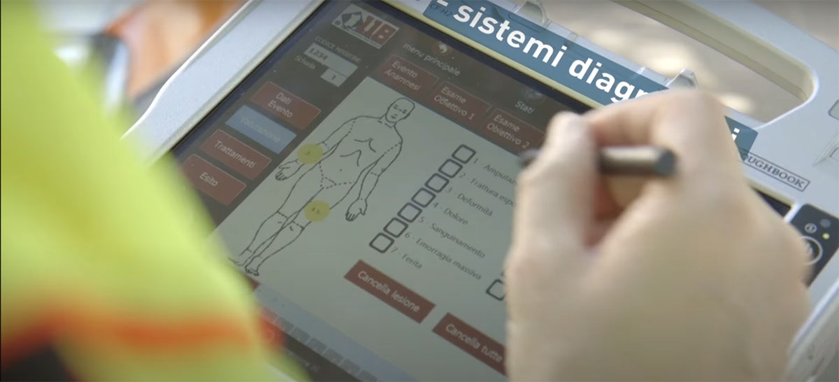 Tablet diagnostica ambulanza
