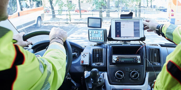 Tablet su ambulanza