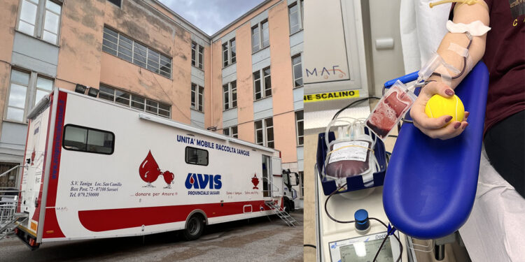 Autoemoteca Avis al Liceo Spano di Sassari