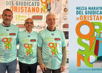 Oristano, Mezza Maratona del Giudicato: il sindaco Sanna con gli assessori Faedda e Fanceschi