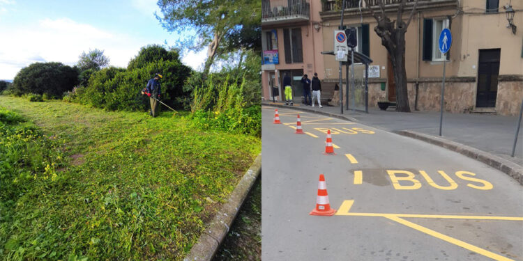 Alghero In House al lavoro in città e nell'agro su verde, potature e segnaletica 