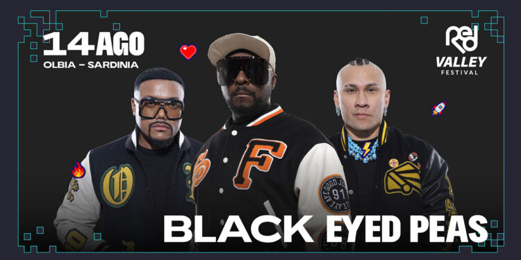 Black Eyed Peas sul palco del Red Valley Festival