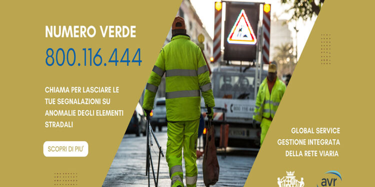 Cagliari, attivo il numero verde 800.116444 per segnalare dissesti stradali