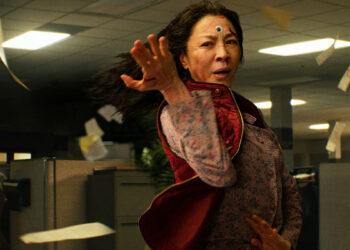 Evelyn Quan Wang (Michelle Yeoh) in “Everything Everywhere All At Once”. ? I Wonder Pictures