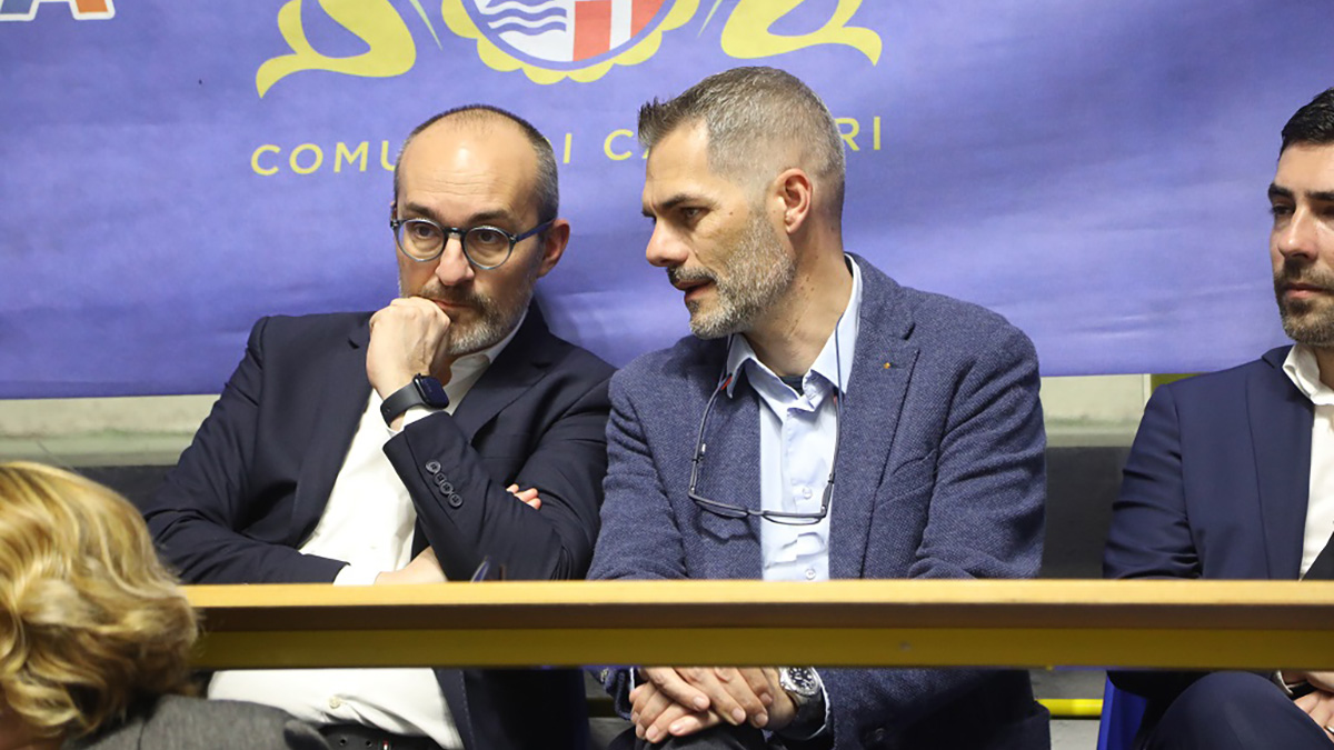 Il Sindaco di Cagliari Paolo Truzzu e il presidente regionale FITeT Simone Carrucciu. 📷 Nonsolofoto Cagliari