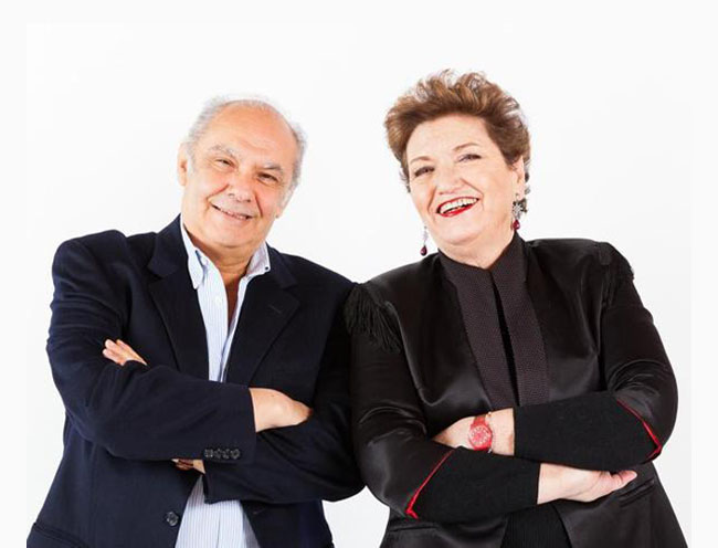 Alberto Salerno con Mara Maionchi