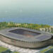 Rendering del nuovo stadio di Cagliari