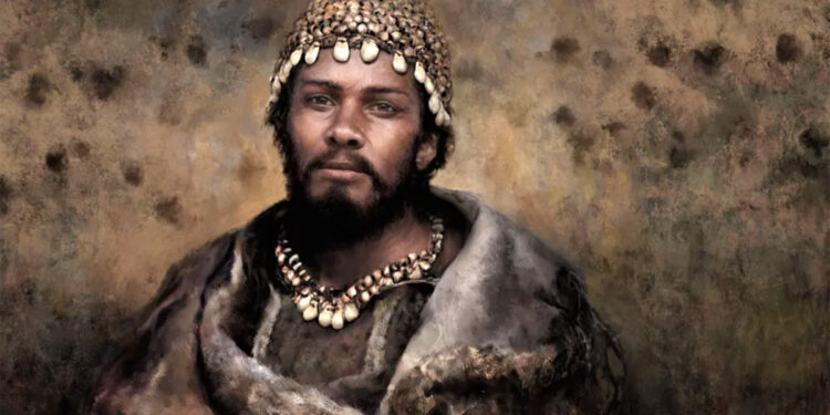 Ricostruzione di un cacciatore-raccoglitore del periodo gravettiano ispirata ai ritrovamenti archeologici del sito delle Arene Candide. Immagine Tom Bjoerklund