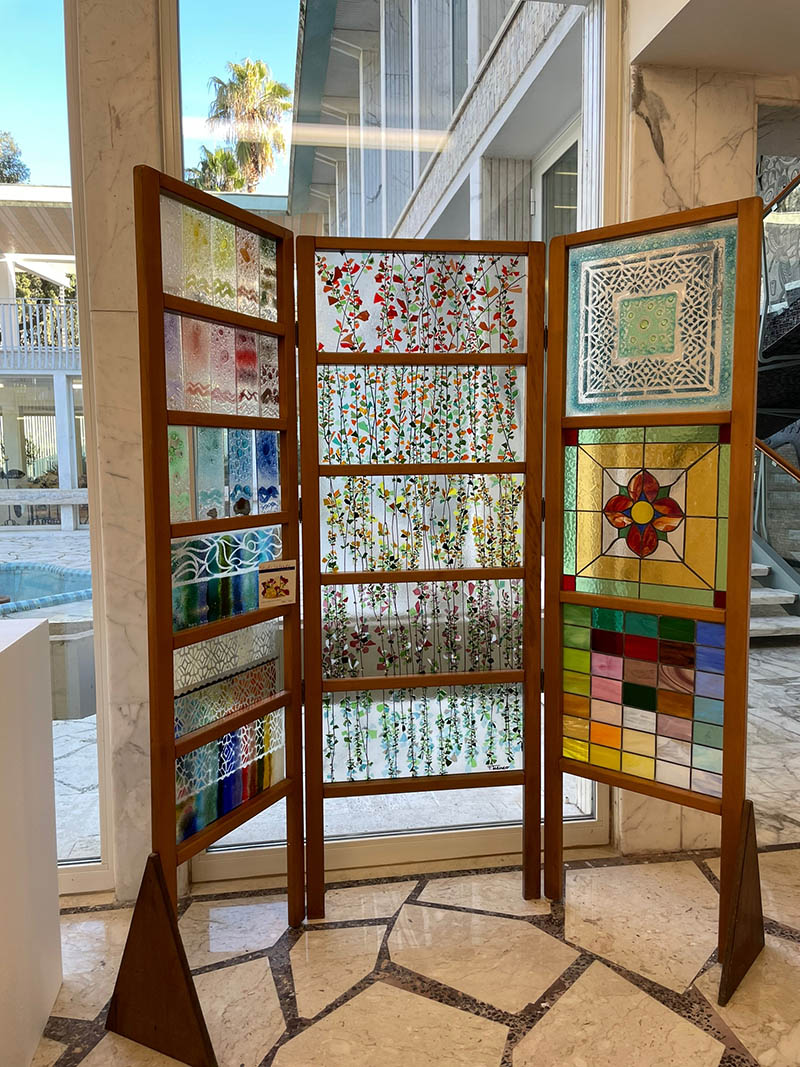 Sassari, Padiglione Tavolara: mosaico in vetro