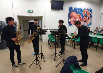 Ensemble Sax alla mensa di Sassari