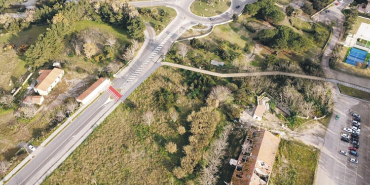 Tratto pista ciclabile retro parco Rafel Caria - viale Burruni, Alghero