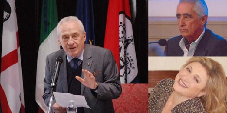 A sx Aldo Accardo e a lato Felice Todde e Aurora Cogliandro