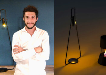 Gabriele Onnis e la sua lampada Phos