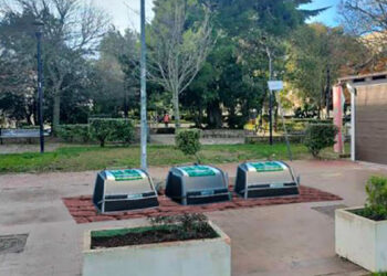 Nuoro, simulazione isole ecologiche a scomparsa in Piazza Italia