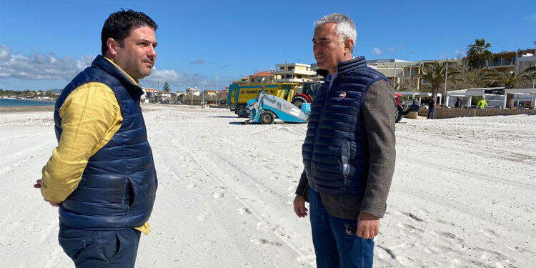 Alghero, il sindaco Mario Conoci e l'assessore all'Ambiente Andrea Montis