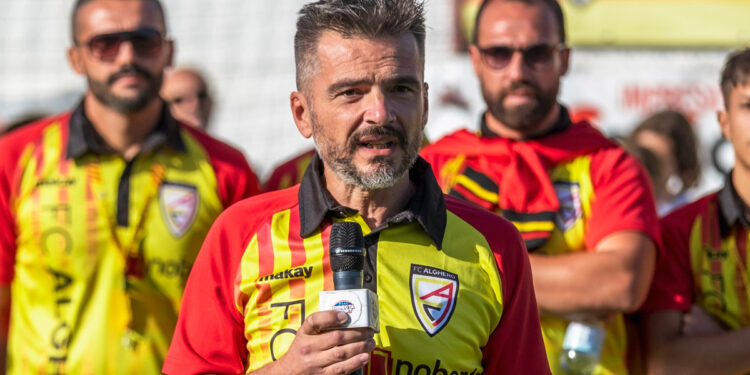 Il presidente di Fc Alghero Andrea Alessandrini