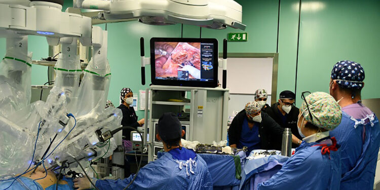 Intervento Robot Patologia Chirurgica all'Aou di Sassari