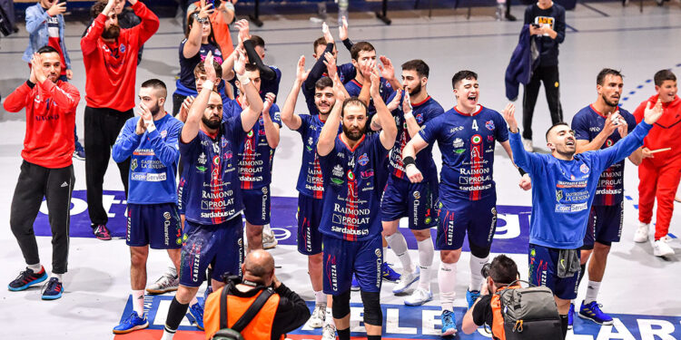 La Raimond festeggia la vittoria in gara 1. ? Claudio Atzori