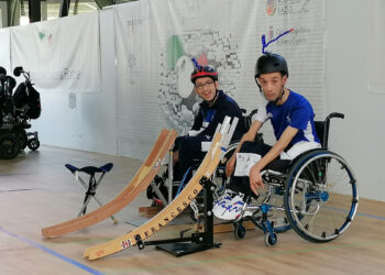 Paolo Puddu e Francesco Frau della Sa.Spo al Memorial Marchetti di boccia paralimpica