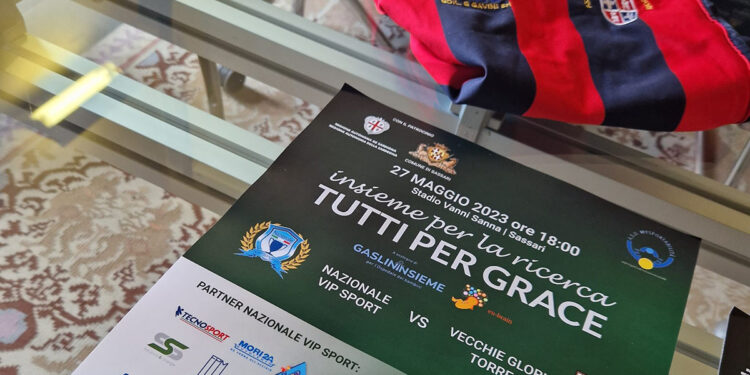 La Nazionale Vip Sport sfida le Vecchie Glorie Torres per sostenere la ricerca medica e la famiglia di Grace