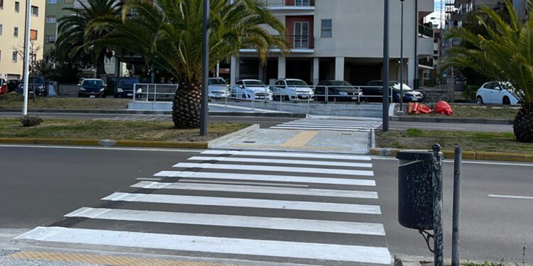 Sassari, nuovi attraversamenti pedonali luminosi