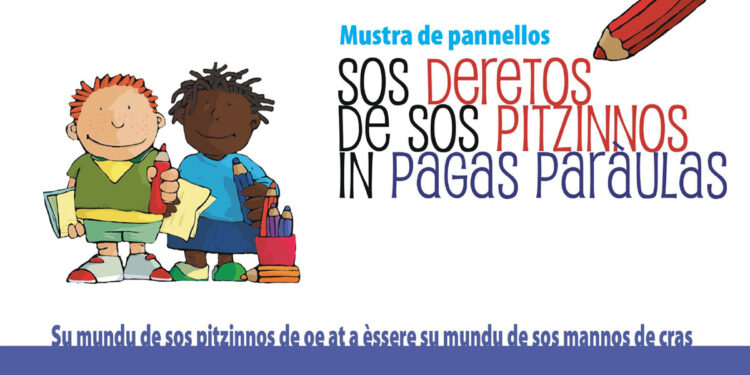 Sos deretos de sos pitzinnos in pagas paràulas