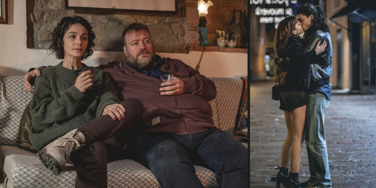 Nicole Grimaudo e Stefano Fresi, Matilde Benedusi e Riccardo De Rinaldis Santorelli, nella serie tv “Vivere non è un gioco da ragazzi”. ? Giulia Bertini