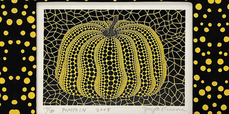 Yayoi Kusama, Pumpkin (Kusama 352), 2005, Screenprint, 21×27 cm