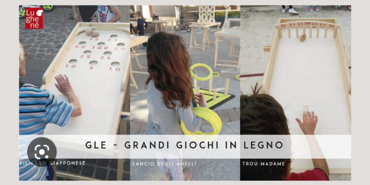 Grandi giochi in legno a Baressa