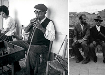 Da sinistra: Villaputzu: Antonio Lara (estate 1962) - Andreas Fridolin Weis Bentzon e Antonio Lara col nipote Mario (1965). 📷 Sara Zedeler