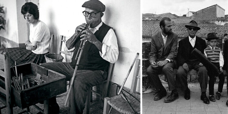 Da sinistra: Villaputzu: Antonio Lara (estate 1962) - Andreas Fridolin Weis Bentzon e Antonio Lara col nipote Mario (1965). ? Sara Zedeler