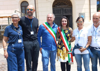 Delegazione Porto Torres con sindaco di Allumiere