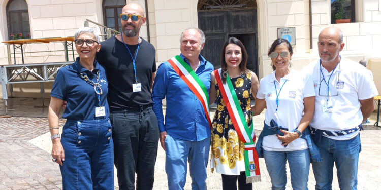 Delegazione Porto Torres con sindaco di Allumiere