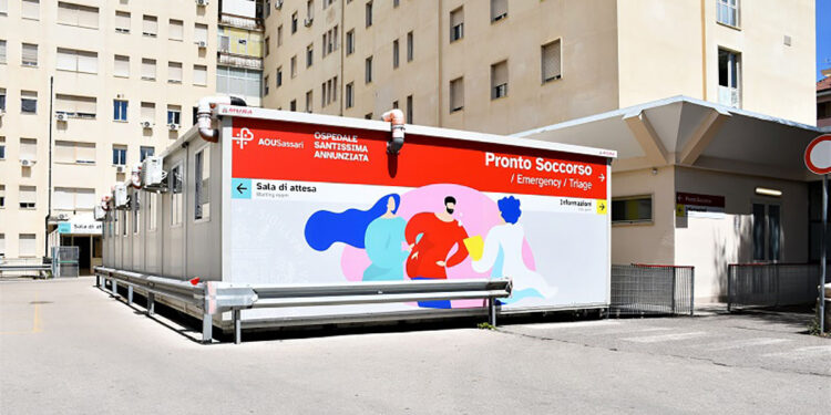 Esterno Pronto soccorso di Sassari